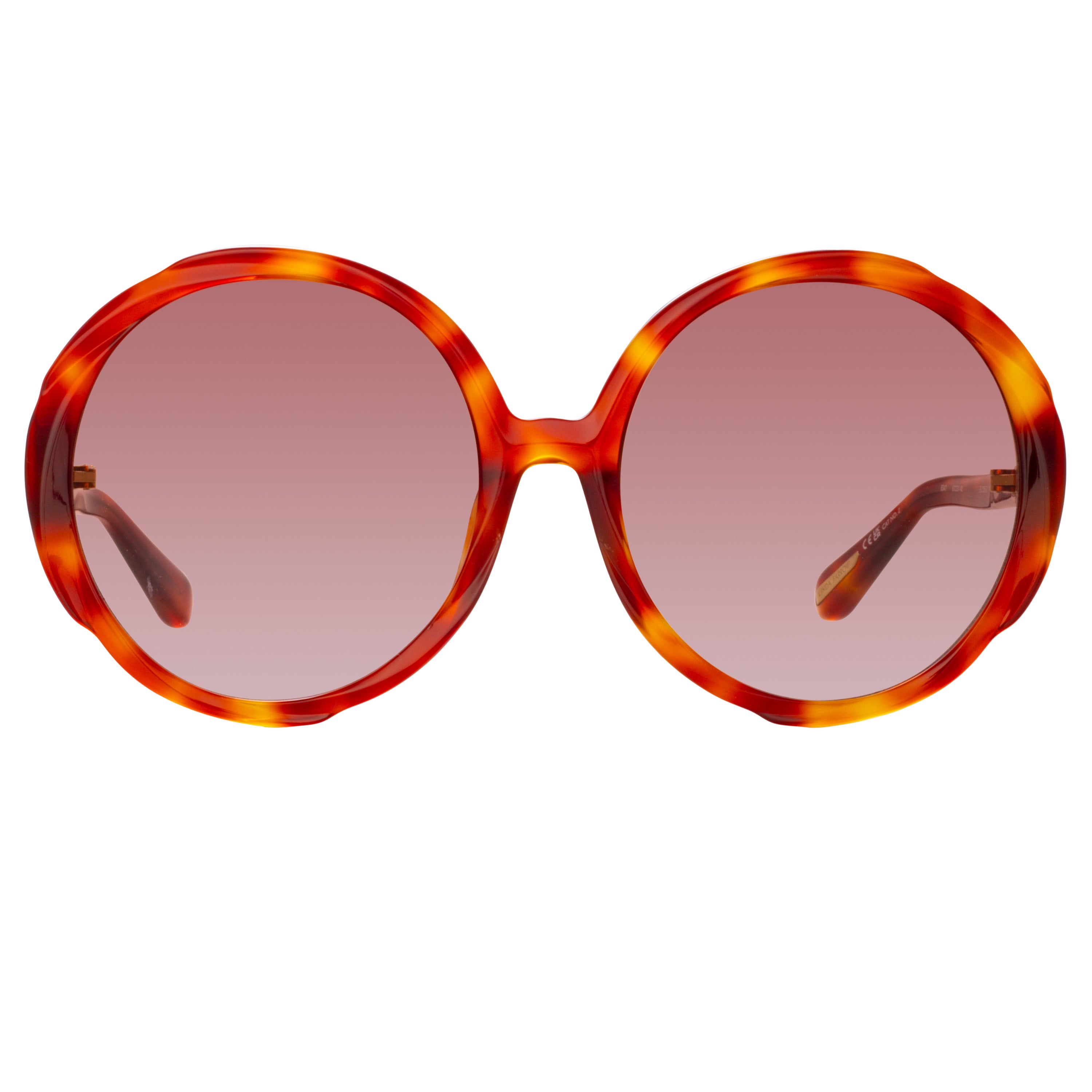 Otavia Oversized Sunglasses in Amber Tortoiseshell