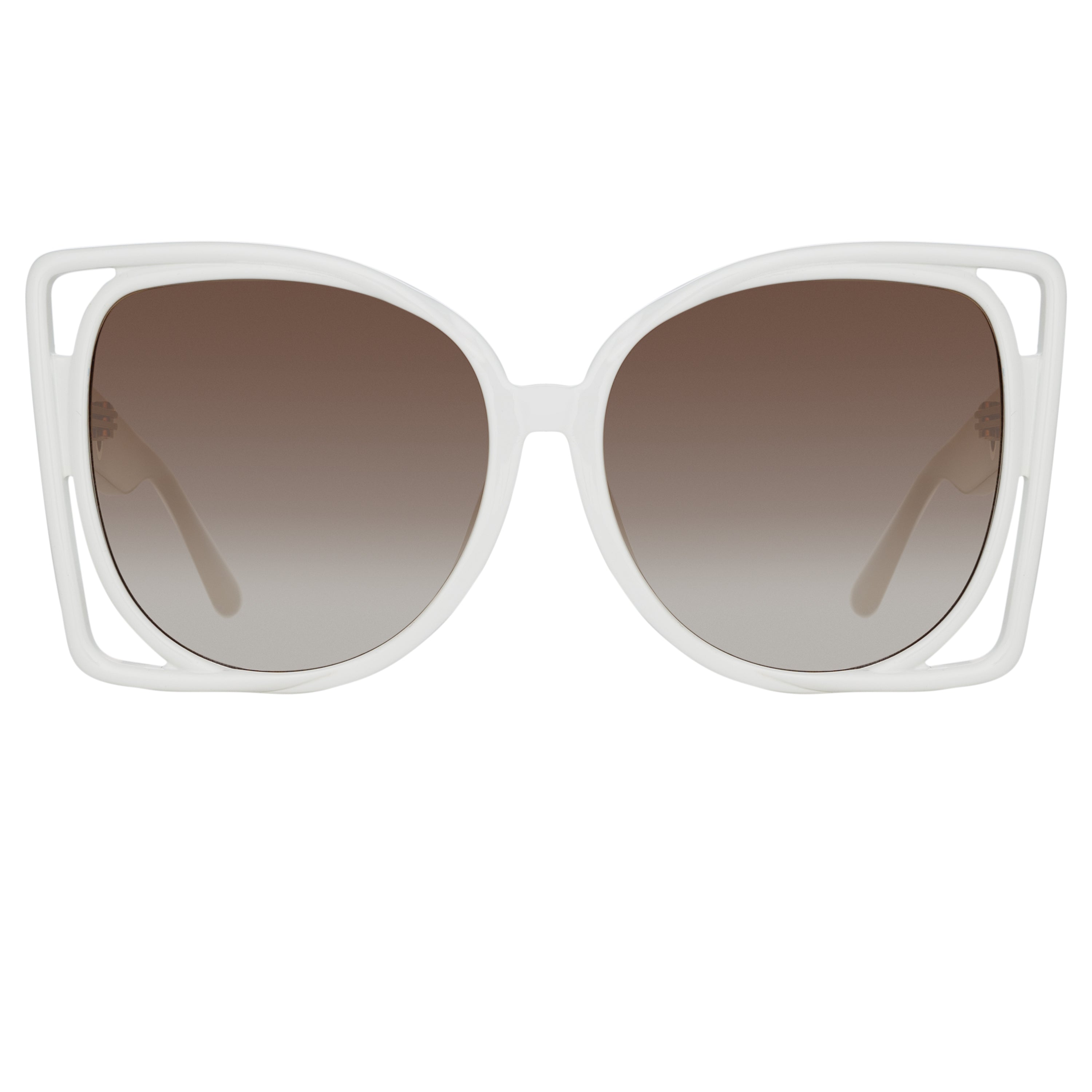 Astra Cat Eye Sunglasses in White