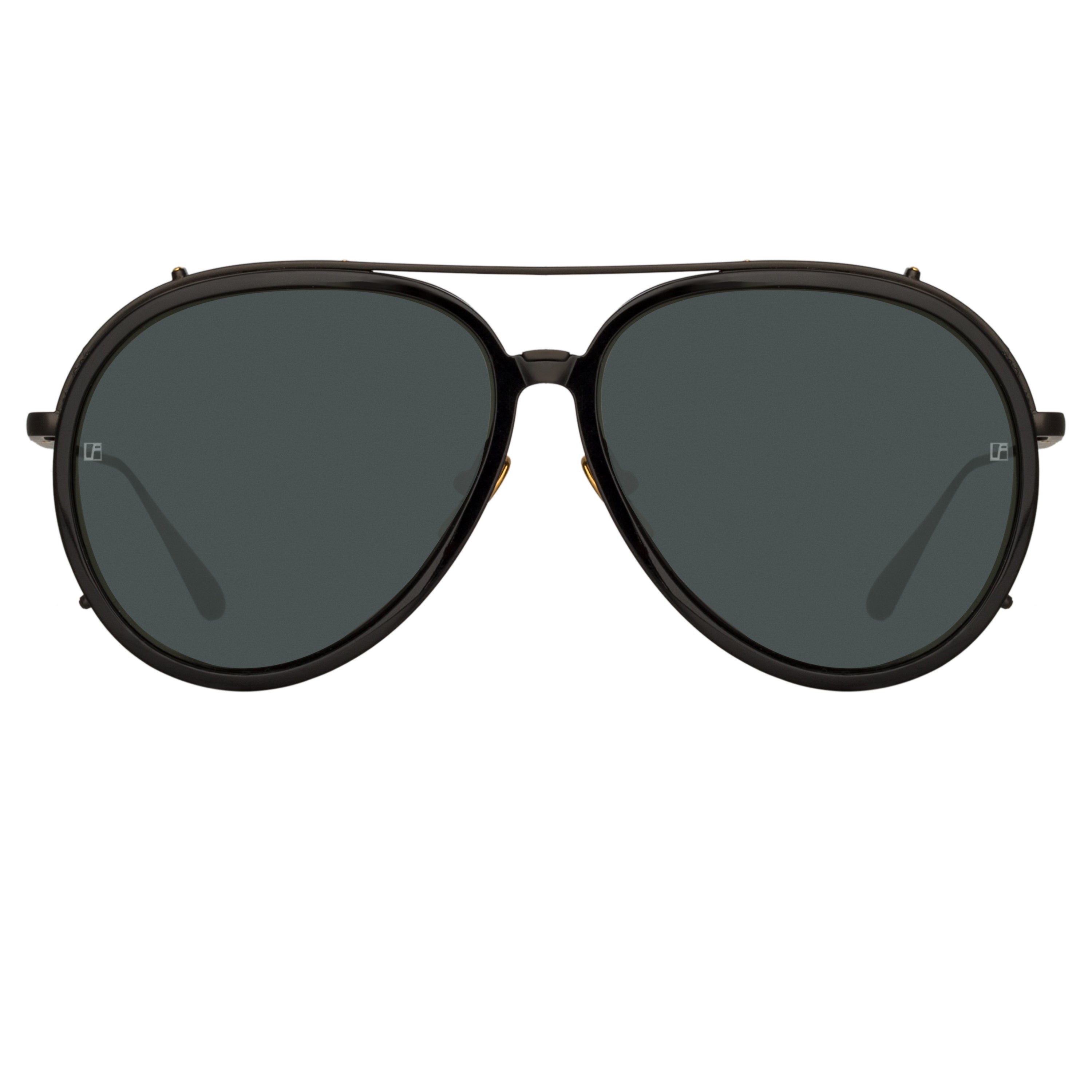 Maverick Aviator Sunglasses in Nickel