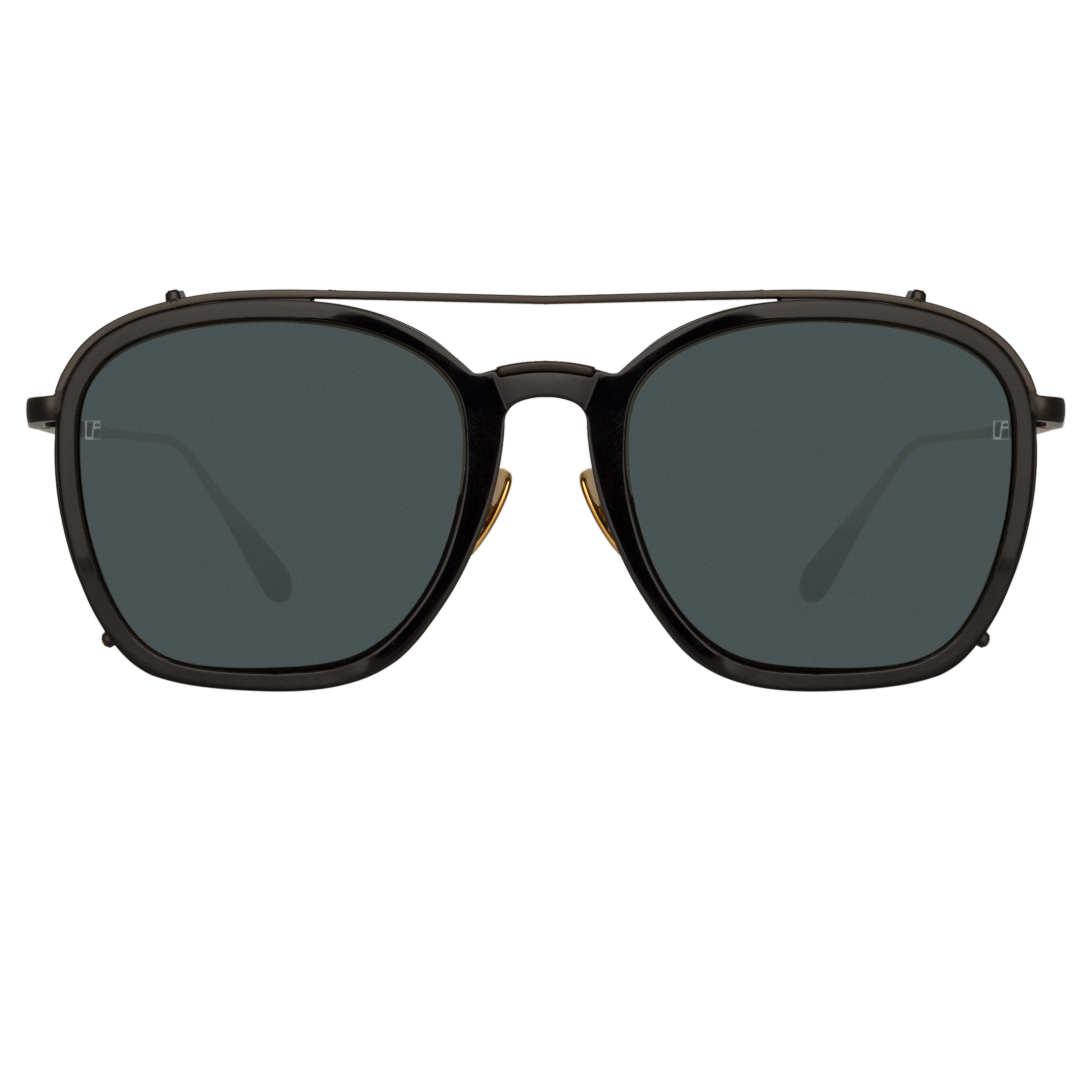 Aston Square Sunglasses in Nickel