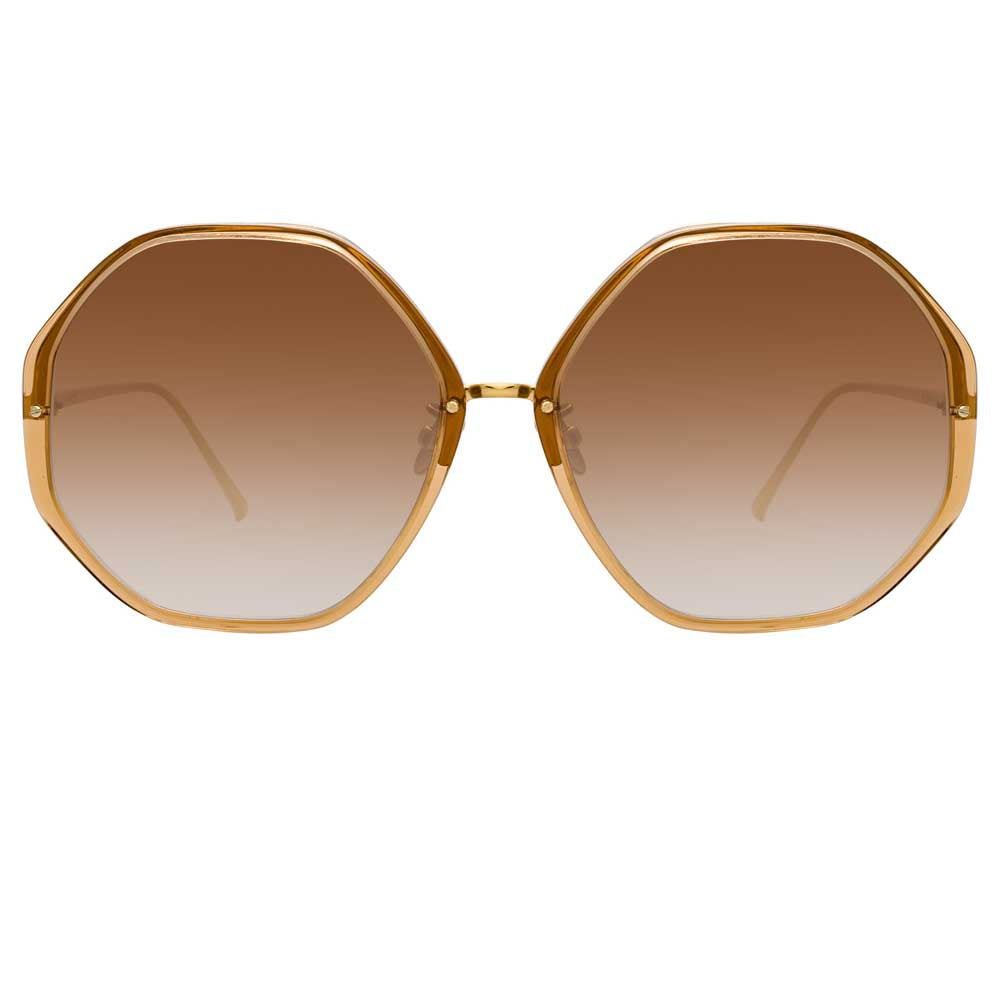 The Alona Oversized Sunglasses in Brown Frame (C7)