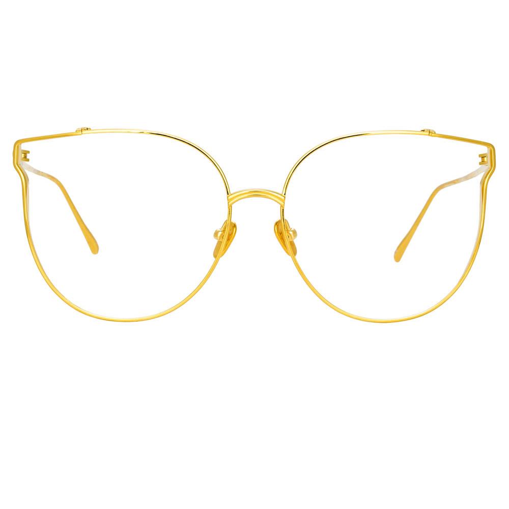 Joanna Oversized Optical Frame in Yellow Gold
