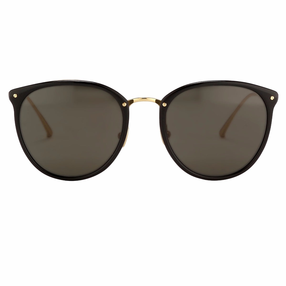 The Calthorpe Oval Sunglasses in Black Frame (C86)