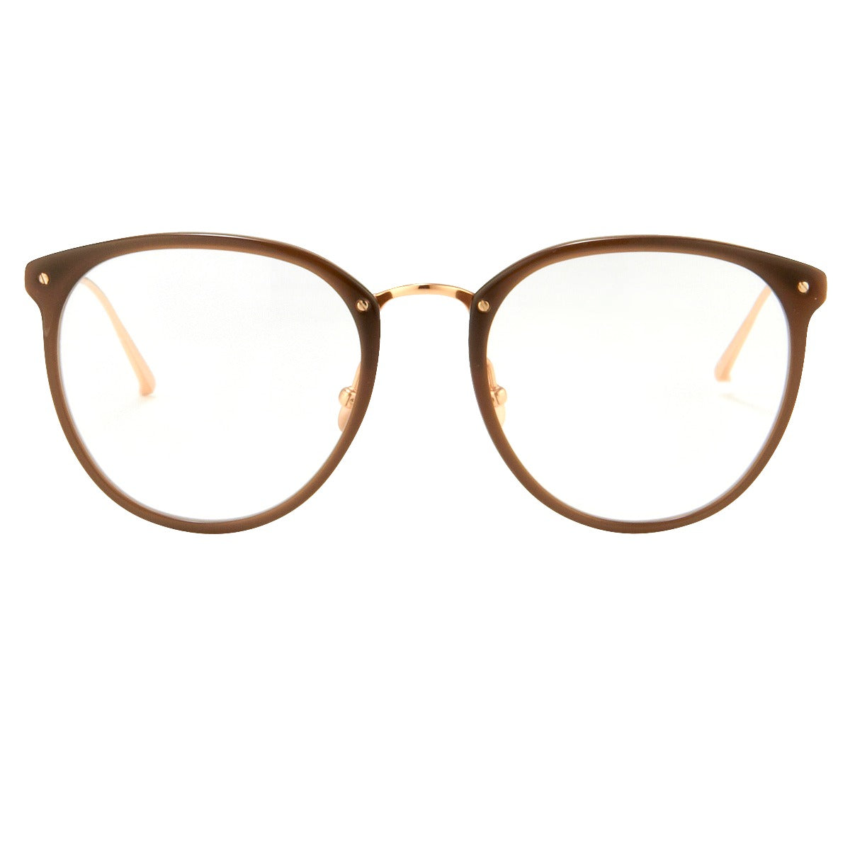 The Calthorpe Oval Optical Frame in Brown (Men’s)