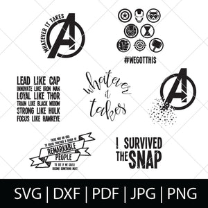Download Avengers Svg Bundle Thelovenerds PSD Mockup Templates