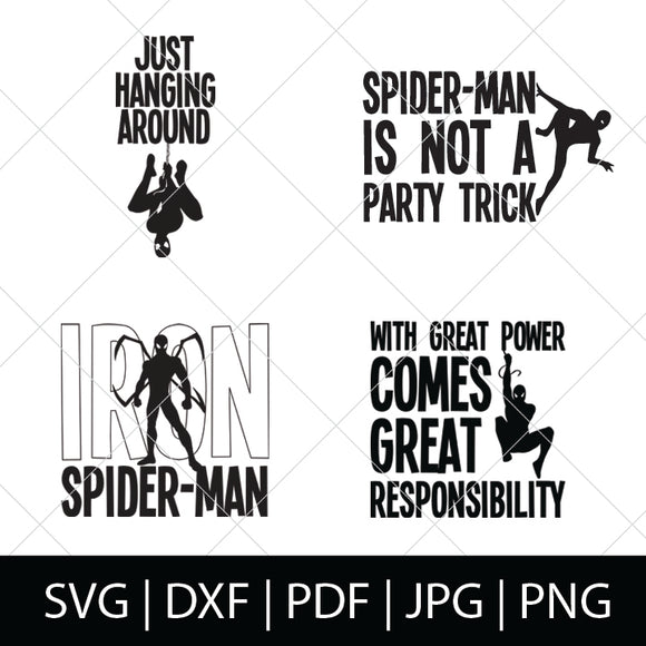 Download Spider Man Svg Bundle Thelovenerds PSD Mockup Templates