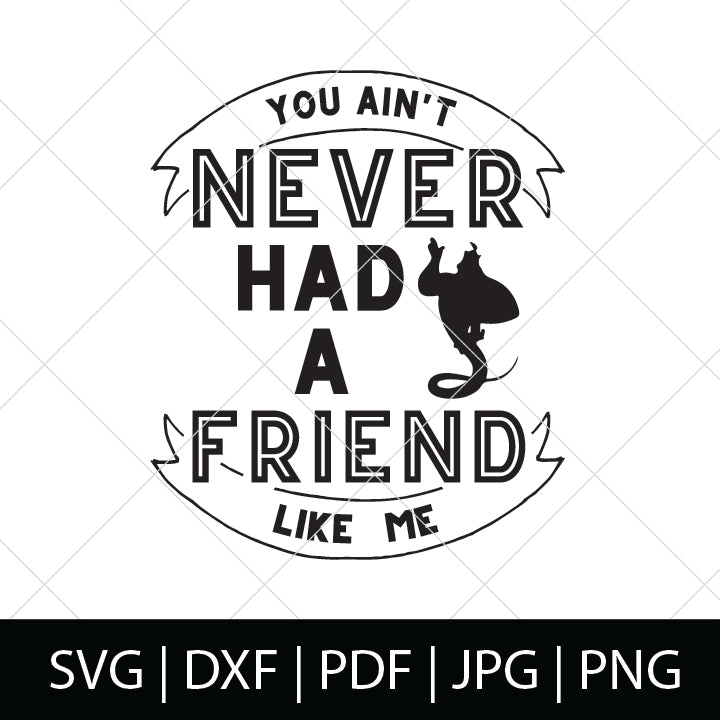 Download NEVER HAD A FRIEND LIKE ME - ALADDIN SVG BUNDLE - DISNEY ...