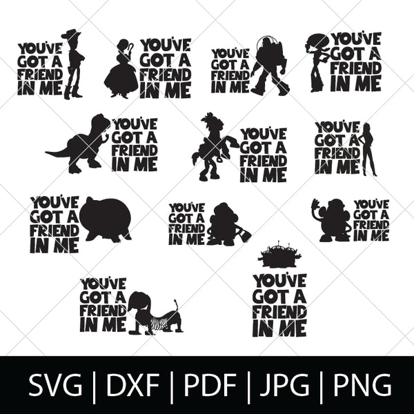 You Ve Got A Friend In Me V2 Toy Story Svg Bundle Disney Group S Thelovenerds