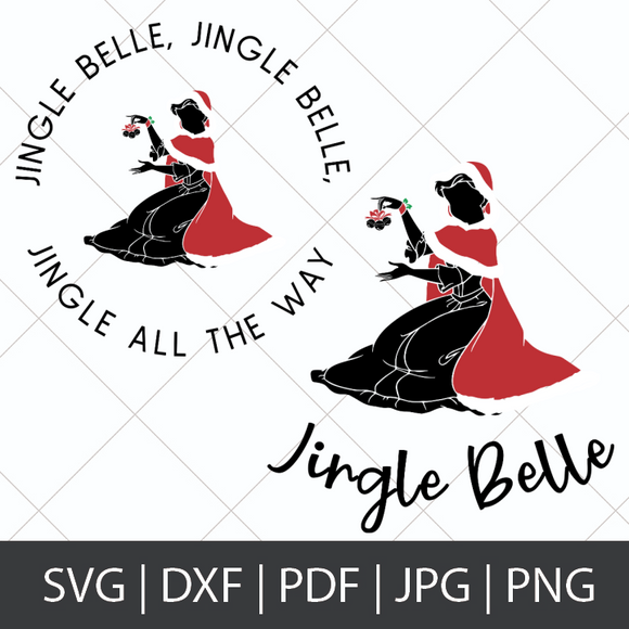 JINGLE BELLE (BEAUTY AND THE BEAST) - DISNEY CHRISTMAS SVG