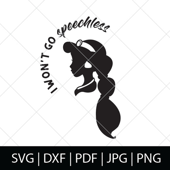 Download I Won T Go Speechless Jasmine Svg File Thelovenerds