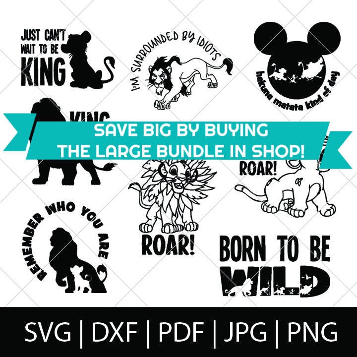 Download BORN TO BE WILD - LION KING SVG FILE - TheLoveNerds