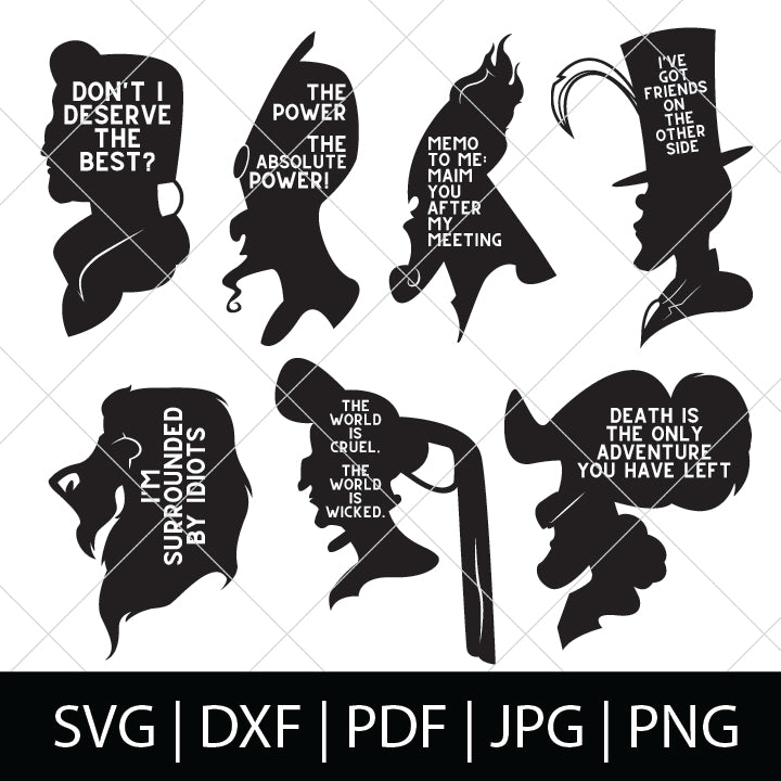 Download DISNEY'S MALE VILLAINS SVG BUNDLE - TheLoveNerds