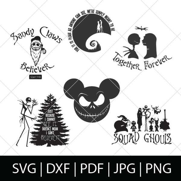 Download Nightmare Before Christmas Svg Bundle Thelovenerds