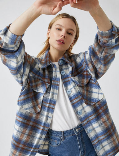 Denim Overshirt Jacket in Dark Wash - Usolo Outfitters