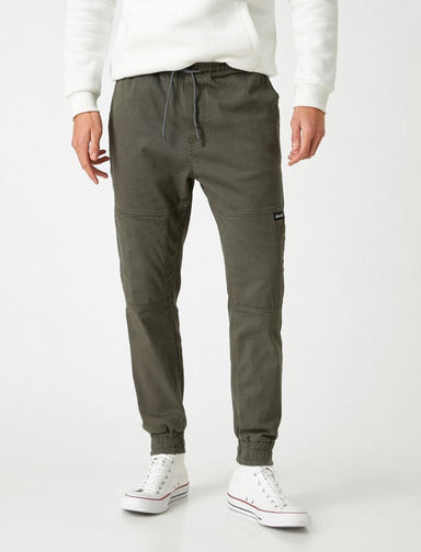 Men's Cargo Joggers Khaki - Usolo Outfitters