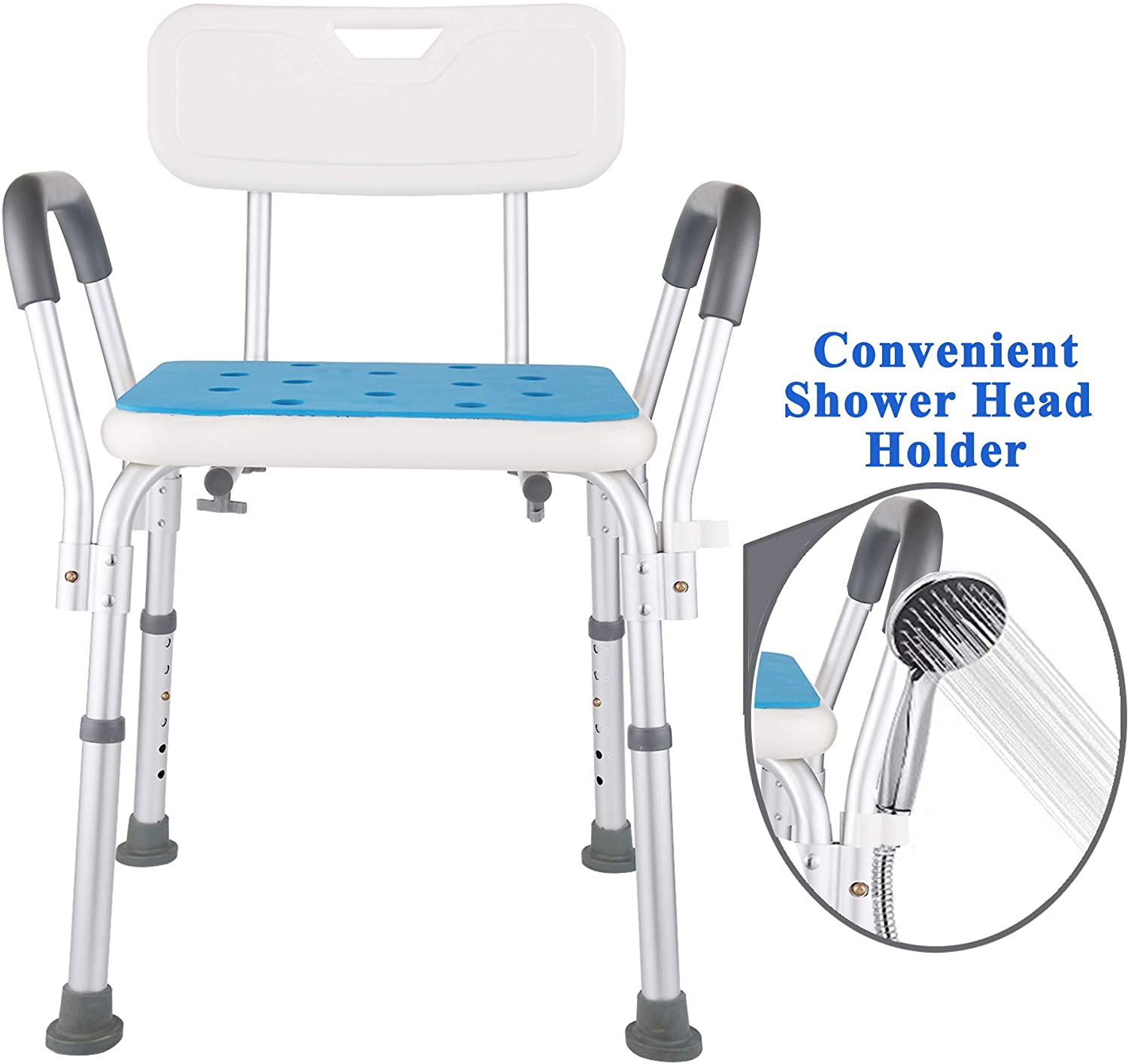 tall shower chair elevated height