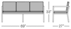 Cali Sofa Sizes Image