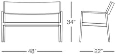 Cancun Loveseat Sizes Image