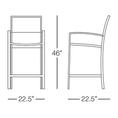 Saint Lucia Barstool with Arms