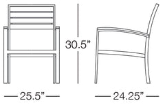 St Barts Armchair Illustration