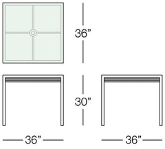 Toledo Square Dining Table