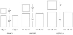 Urban Square Pots Sizes