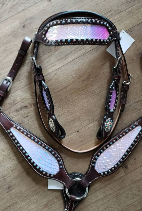 Sequin Heart Pony Headstall & Breast Collar – Riding Free Tack