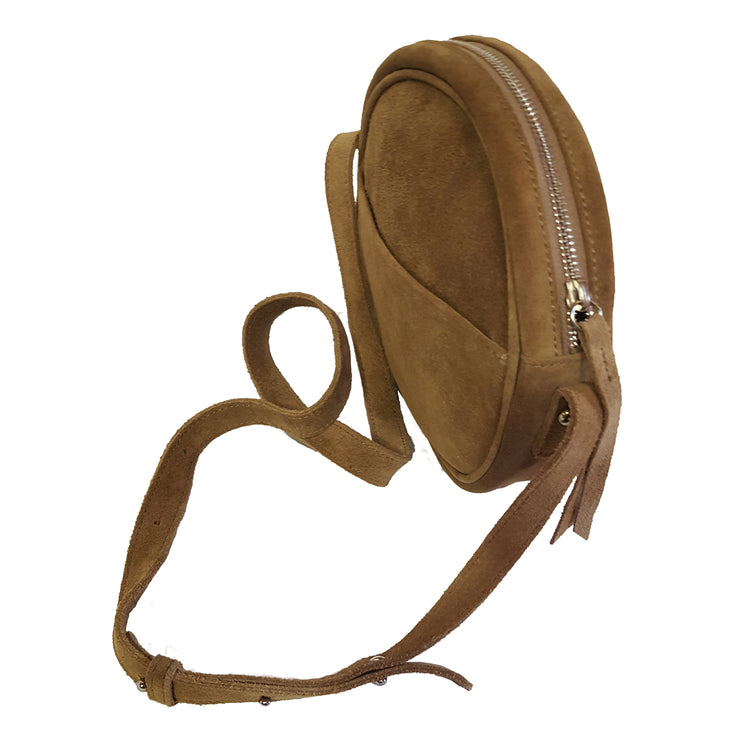 Suede leather disc cross-Body (JS09)