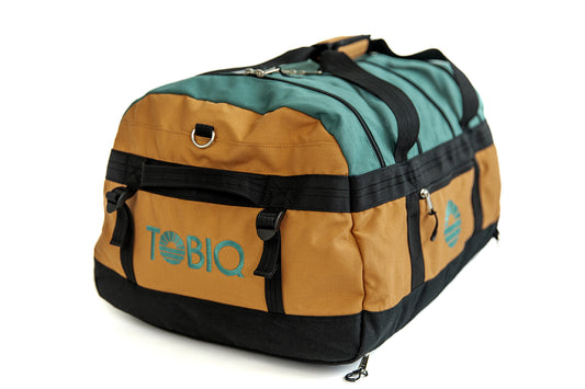 The Washable Travel Duffel - 60L Zion - 18 Storage Compartments - Eco-Friendly Cordura Bag | TOBIQ