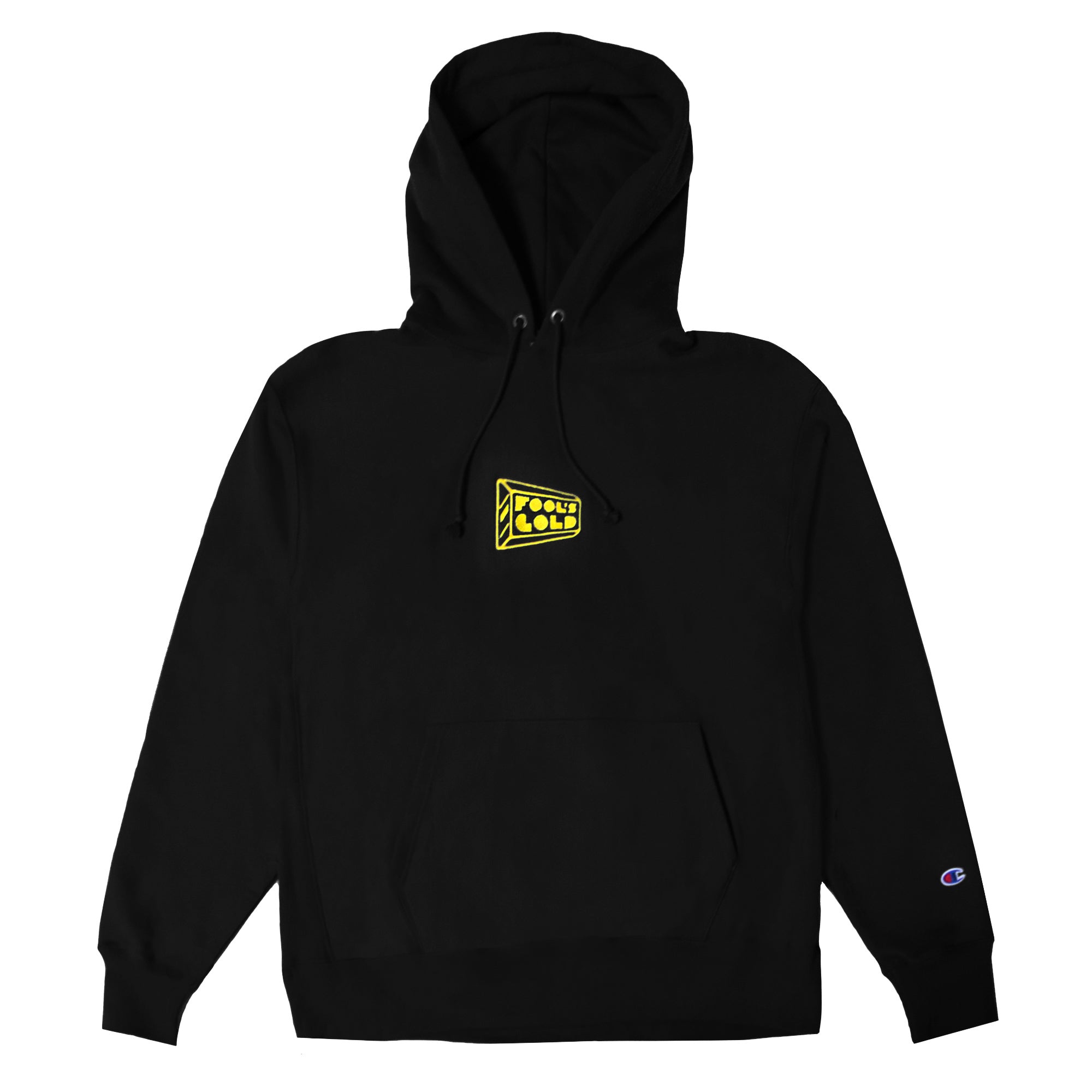 champion black and gold hoodie