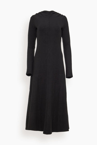 Winter Ribbed Ruched Midi Dress