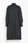 Tall Tall Side Vent Draped Back Yoke Above the Knee Collared Shirt Loose Fit