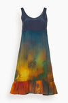 Tank Tie Dye Print Above the Knee Slip Dress