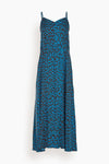 Silk Animal Print Slip Dress/Maxi Dress