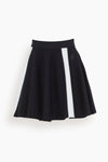 Contrast A-line Mini Skirt