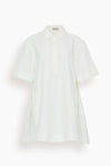 Short Swing-Skirt Short Sleeves Sleeves Collared Dress