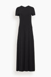 Crew Neck Raglan Sleeves Maxi Dress