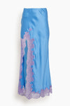 High Slit Lace Applique Skirt