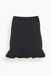 Ruffled Hem Mini Skirt