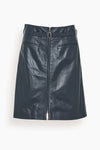 Glossy Leather Skirt