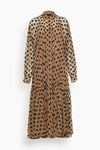 Sheer Sequined Dots Print Shirt Party Dress by Rachel Comey