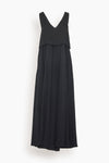 V-neck Viscose Spring Maxi Dress