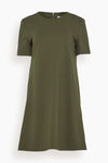 A-line Above the Knee Crew Neck Dress