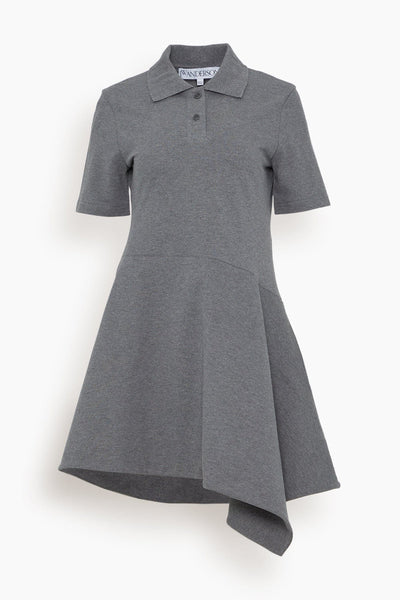 Fitted Collared Short Fit-and-Flare Dress