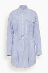 Self Tie Belted Pocketed Tie Waist Waistline Cotton Above the Knee Spring Summer Shirt Dress