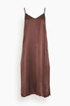 Rayon Fall Winter Belted Slit Slip Dress With a Ribbon