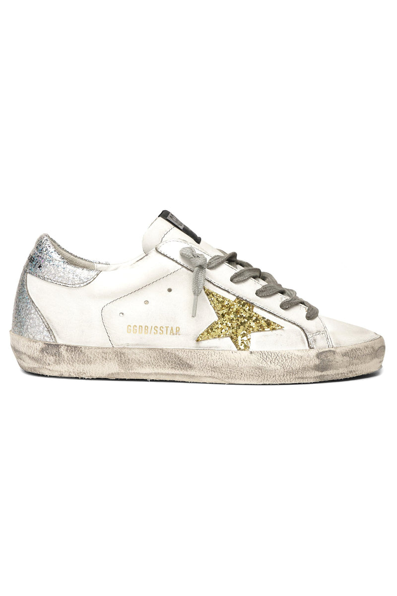 golden goose silver glitter star