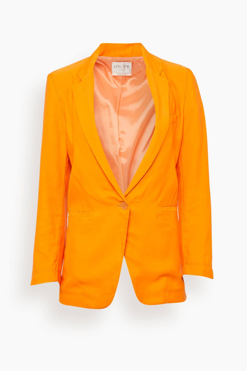 Forte Forte Fluid Ottoman Regular Jacket in Tangerine – Hampden