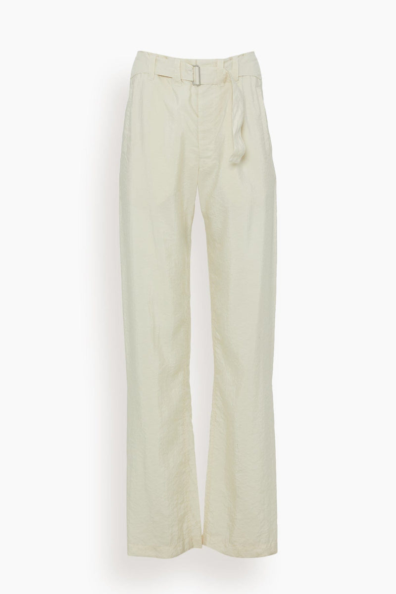 Lemaire Soft Belted Pant in Light Cream – Hampden Clothing