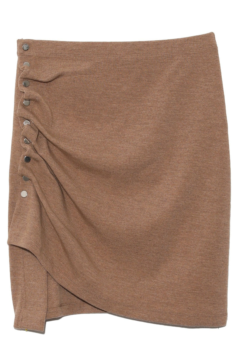 jersey knit ruched skirt